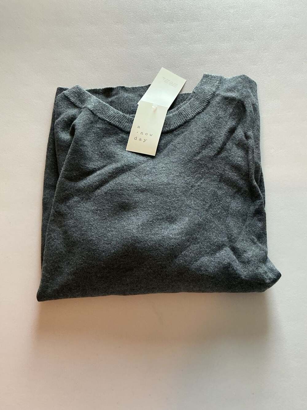 A New Day Sweater Size 4X Gray Crewneck Pullover